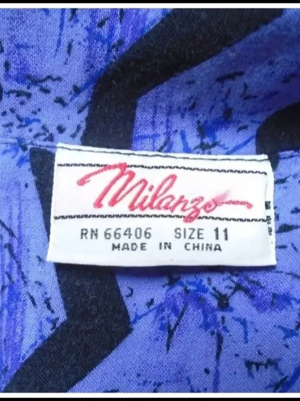 Plus Size 40s STYLE Rayon Dress with Dolman Sleeves - 80s Vintage - Picture 7 of 10